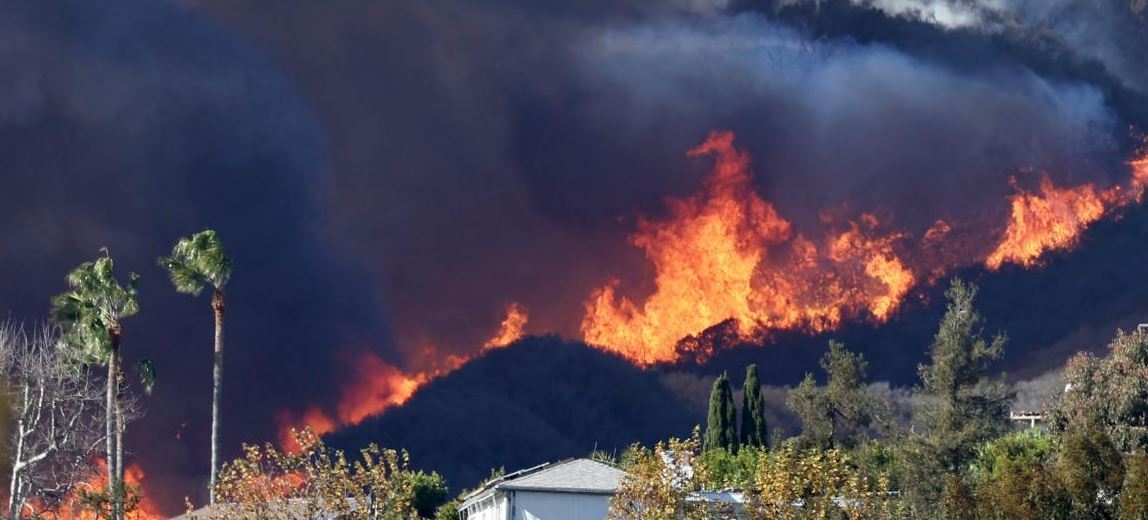 incendio forestal en Los Angeles