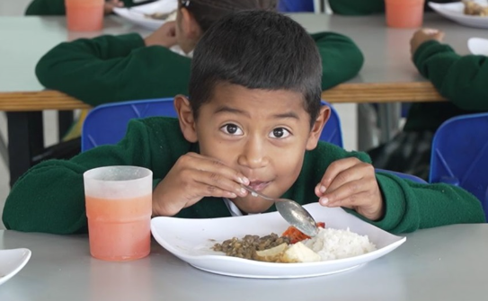 Plan de alimentación escolar en Colombia