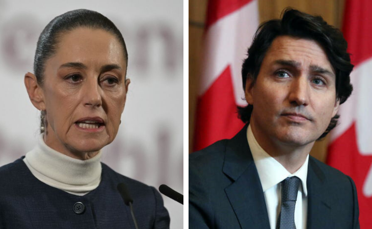 presidenta de México y primer ministro de Canadá