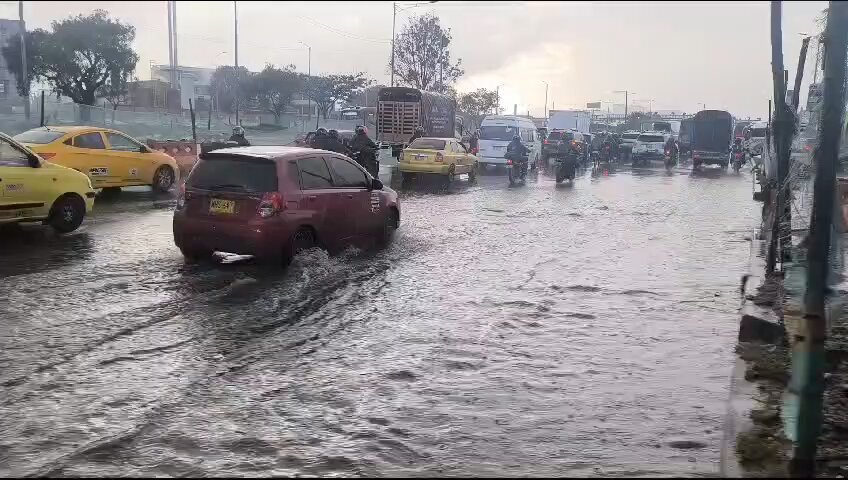 Encharcamiento en Bogotá  