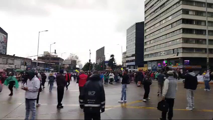 Movilización en Bogotá 