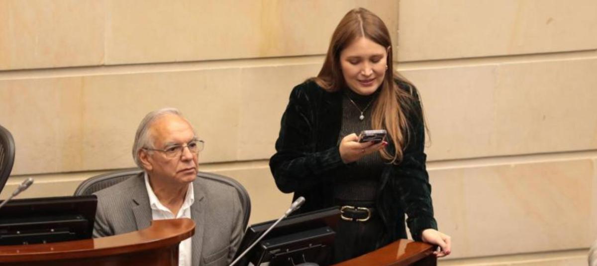 Exasesora Benavides junto al exministro de Hacienda, Ricardo Bonilla