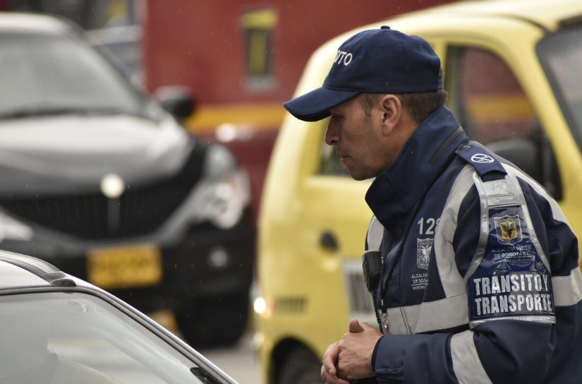 Agente de tránsito en Bogotá 