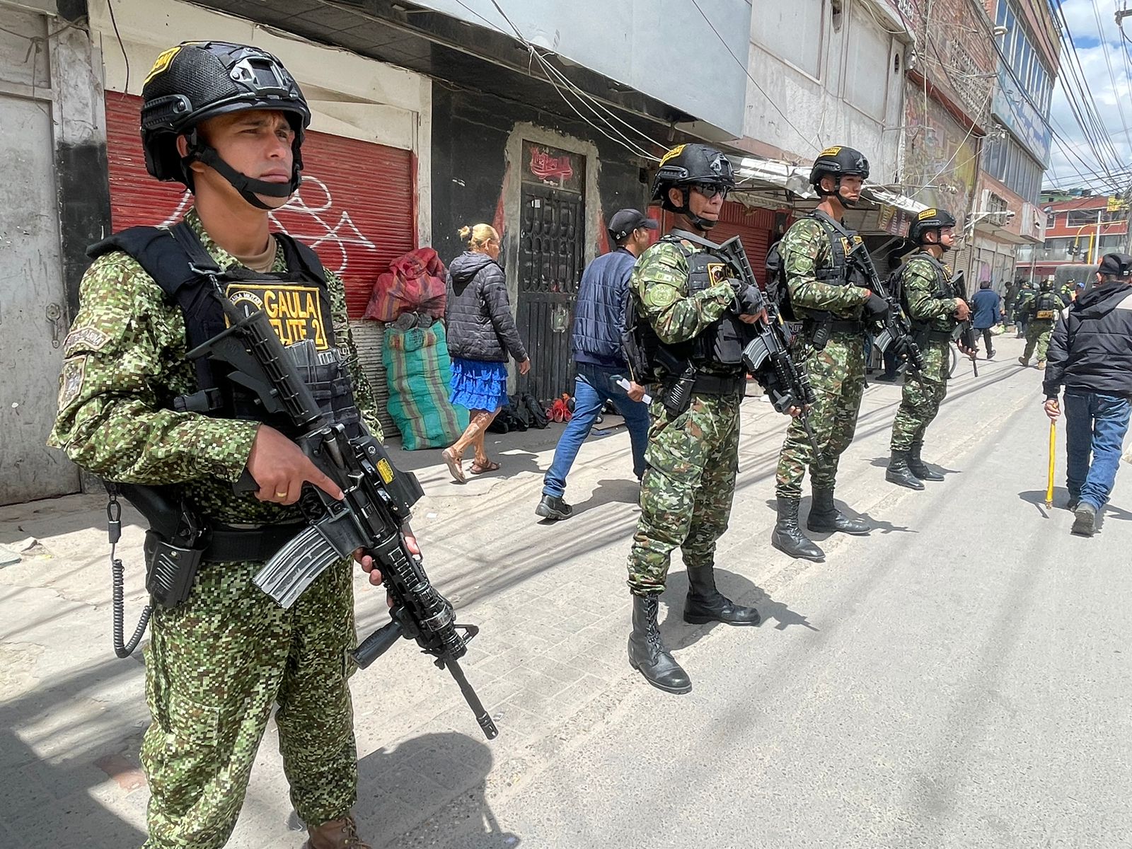 Policías en Kennedy