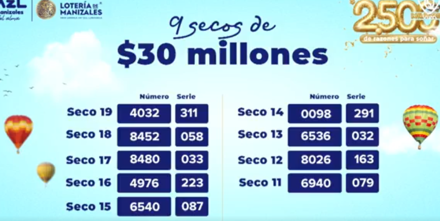 Seco por 30 millones